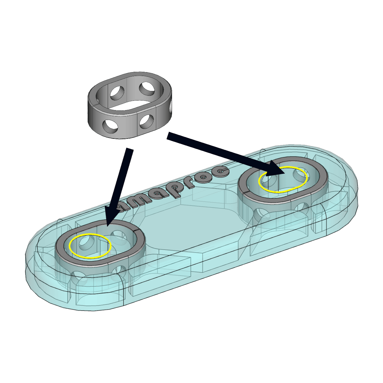 Example of Universal Overmolded Bushing
